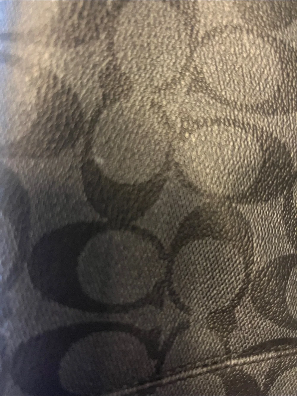 Coach Gray/Black Signature Tote